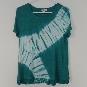 Tye Dye Ruffled Tee(S)